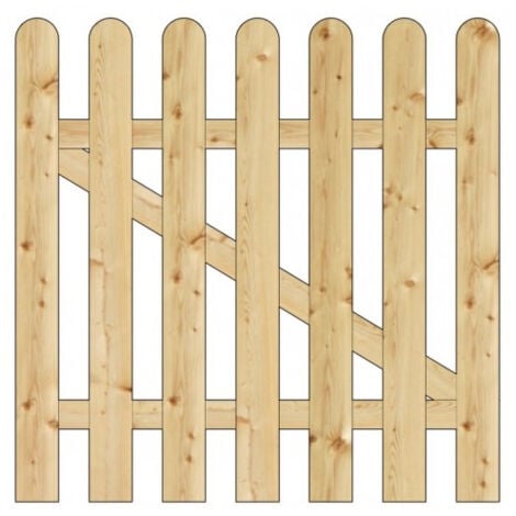 Onlywood Cancelletto in Legno NICE PINO IMPREGNATO cm 100 x 100 h.