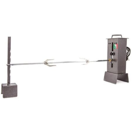Girarrosto elettrico registrabile con 1 spiedo - cm.14x13x36h. kg.2,5