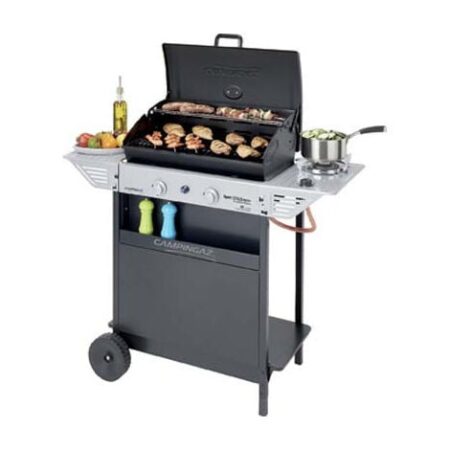 Barbecue gas 2 bruc. + fornello cm.54,5x34,5 xpert 200 ls rocky - bracere cm. 54,5x34,5