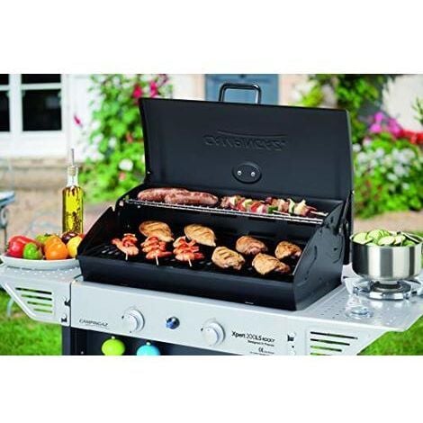 Barbecue gas 2 bruc. + fornello cm.54,5x34,5 xpert 200 ls rocky - bracere cm. 54,5x34,5