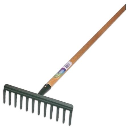 Rastrello 14 Denti con Manico in Legno  Misura 345 mm  Papillon
