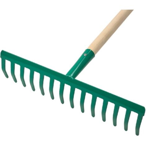 Rastrello 14 Denti con Manico in Legno  Misura 345 mm  Papillon