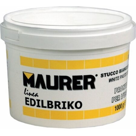 Stucco in Pasta 0,5 Kg Maurer per stuccatura su muro, legno e superfici porose