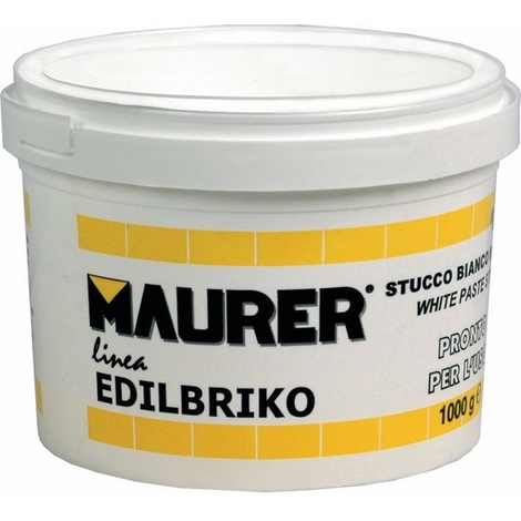 Stucco in Pasta 0,5 Kg Maurer per stuccatura su muro, legno e superfici porose