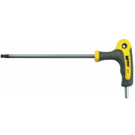 Chiave Maschio Esagonale a T 6 mm Lunghezza: 210 mm Maurer Plus