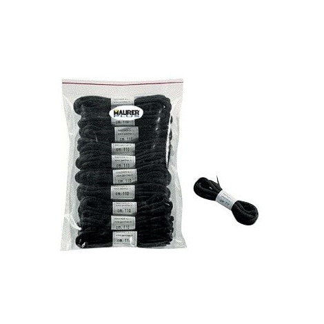 Lacci per Scarpe antinfortunistica Cm.100 colore Nero Maurer cf. 10 paia