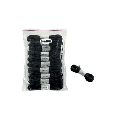 Lacci per Scarpe antinfortunistica Cm.130 colore Nero Maurer cf. 10 Paia