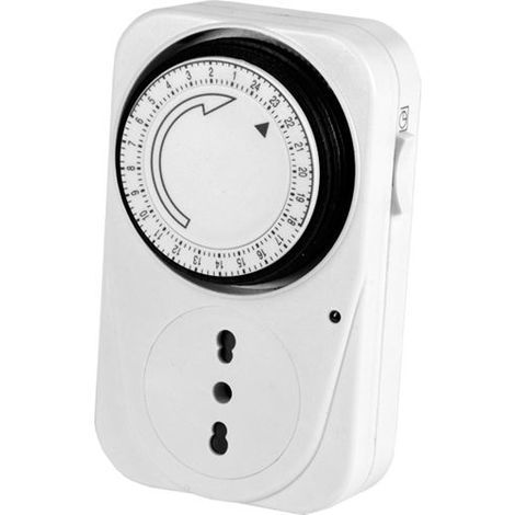 TIMER ANALOGICO con PRESA 2P+T 16A 220V MAURE Per carichi fino a 3500 watt