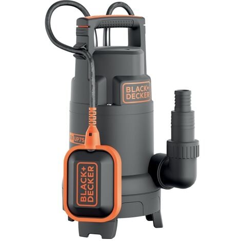 Pompa Immersione per Acque Chiare e Scure Black+Decker BXUP750PTE 750聽W, Portata max. 1300聽l/h