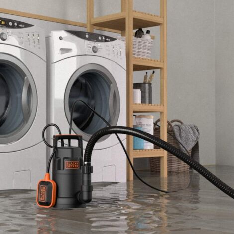 Pompa Immersione per Acque Chiare e Scure Black+Decker BXUP750PTE 750聽W, Portata max. 1300聽l/h