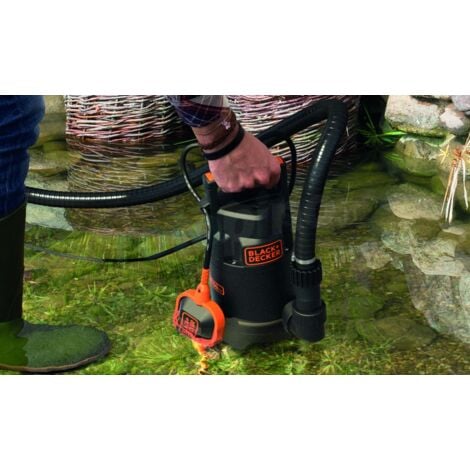 Pompa Immersione per Acque Chiare e Scure Black+Decker BXUP750PTE 750聽W, Portata max. 1300聽l/h
