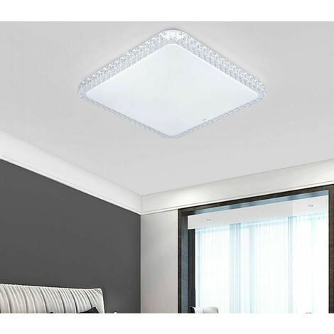 Plafoniera LED Da Soffitto Quadrata 80W Luce Fredda Effetto Cielo Stellato 806