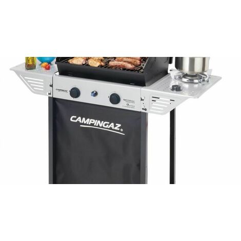Barbecue a Gas Pietra Lavica Campingaz BBQ Giardino Coperchio XPERT 100 LS+ROCKY