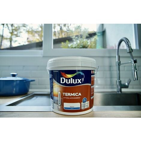 Dulux TERMICA Pittura all'acqua per Interni Termoisolante Anti Condensa Anti Umidità, 5 Litri, Bianco