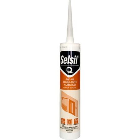Selsil Cartuccia Silicone  Acrilico  Bianco 310ml