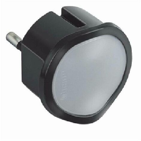 Bticino kit - adattatore spina standard tedesca+luce emergenza colore grigio s3625gl