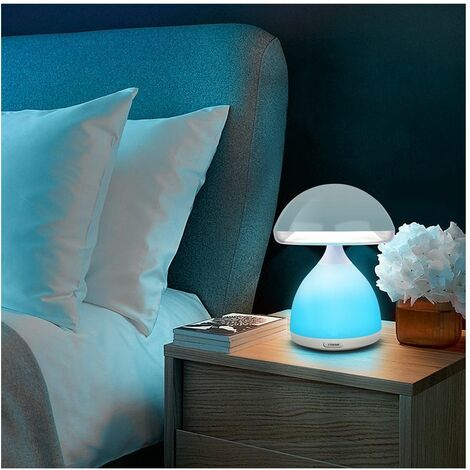 Lampada notturna da tavolo touch Led Rgb Fungo 7 Colori Ricaricabile HC868
