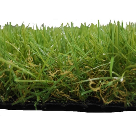 Erba Sintetica 2X4M 40MM Liscio Soffice Giardino Esterno Tipo Quattro-toni