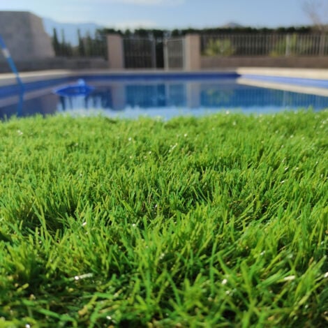 Erba Sintetica 2X4M 40MM Liscio Soffice Giardino Esterno Tipo Quattro-toni