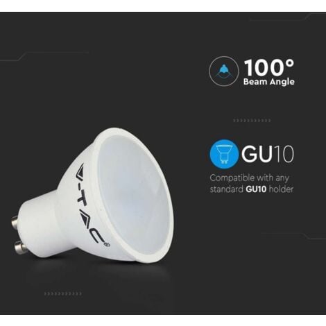 V-Tac VT-1975 Lampadina Spot LED 4.5W faretto GU10 satinato luce bianco naturale 4000K - 211686