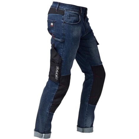 Pantaloni da Lavoro in Jeans Siggi Speed Blue M