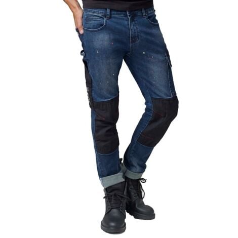 Pantaloni da Lavoro in Jeans Siggi Speed Blue M