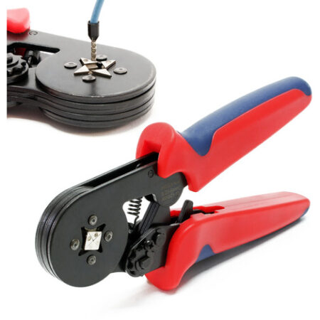 Pinza crimpatrice 0,25-6mm² Utensile per crimpatura Pinze a cricchetto