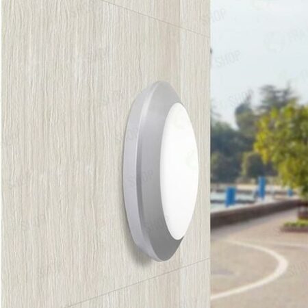 Plafoniera LED E27 IP66 (Berta) Opale - Fumagalli - Grigio