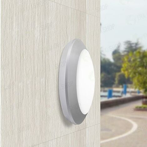 Plafoniera LED E27 IP66 (Berta) Opale - Fumagalli - Grigio