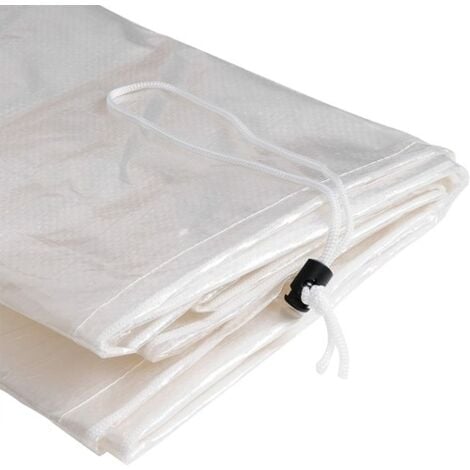WOLTU Copertura per Mobili Set Arredo da Giardino Esterno PE 100g/m² Trasparente 242x162x100 cm