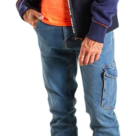 Jeans Da Lavoro Elasticizzato U Power Jam Slim Fit Blue M