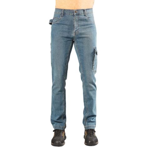 Jeans Da Lavoro Elasticizzato U Power Jam Slim Fit Blue M