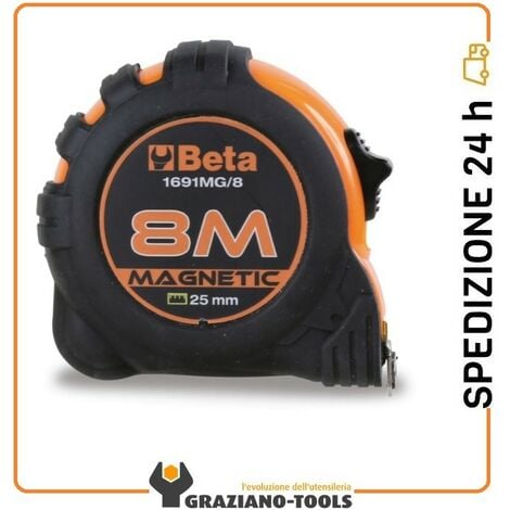 Flessometro Con Magnete Fisso da 5 mt - Beta 1691MG/5