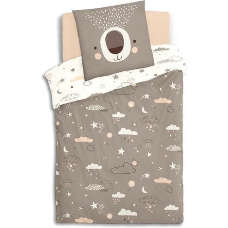 Set di biancheria da letto per bambini in cotone orsetto 140x200cm - Atmosphera créateur d'intérieur