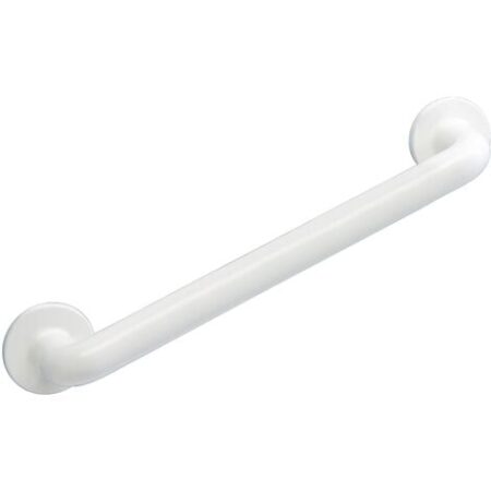 WENKO Maniglia di sicurezza da parete Secura 43 cm, barra di sostegno per bagno e WC, installazione senza foratura, alluminio, 43x7x8 cm, Bianco