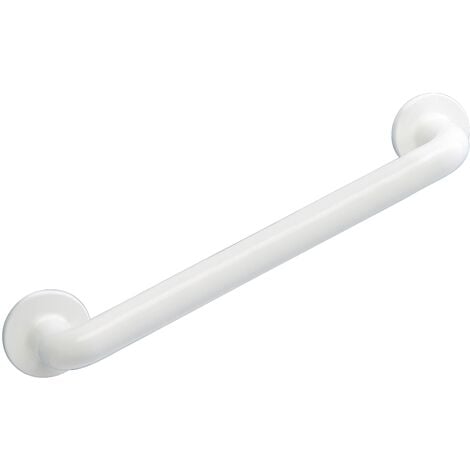 WENKO Maniglia di sicurezza da parete Secura 43 cm, barra di sostegno per bagno e WC, installazione senza foratura, alluminio, 43x7x8 cm, Bianco