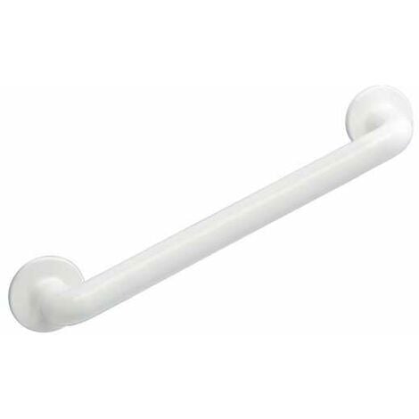 WENKO Maniglia di sicurezza da parete Secura 43 cm, barra di sostegno per bagno e WC, installazione senza foratura, alluminio, 43x7x8 cm, Bianco