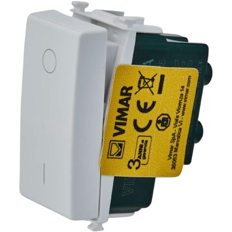 VIMAR Interruttore Illuminabile 2p 16ax Della Serie Plana Bianco