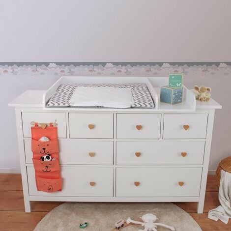 Bordi Adesivi Per Pareti Lovely Kids Dreamy Sky 5.00 m x 0.155 m Grigio Rosa Bianco Prodotto in Germania da A.S. Création 403743