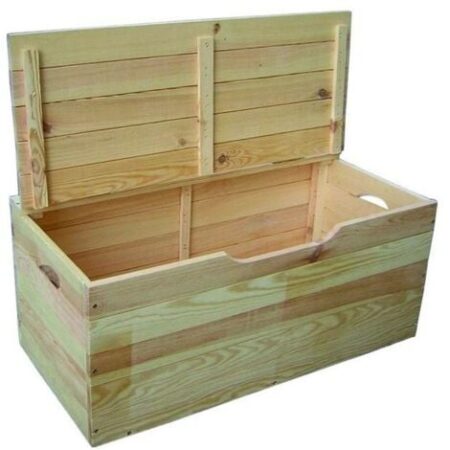 Cassapanca Legno Ibisco con Coperchio