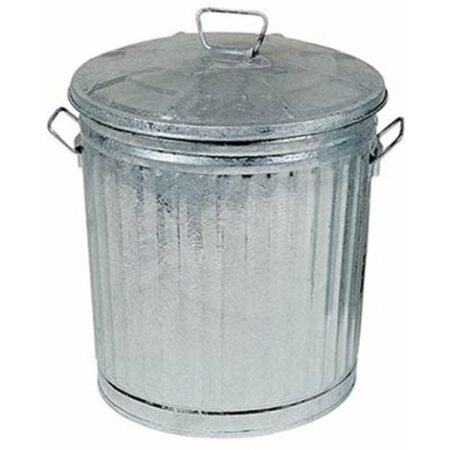 BIDONE IMMONDIZIA ACCIAIO DOMUS GALVANIZZATO LT 35 CM 38X31 H.CM 37 8004944211180 CASALINGHI DOMUS