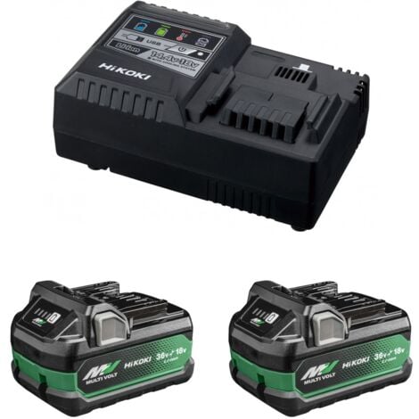 Power Set HIKOKI UC18YSL3WHZ (2 x 5,0Ah/2,5Ah + UC18YSL3)