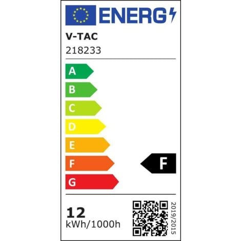 V-TAC VT-8054 Lampada LED da parete 12W applique da muro luce soffusa rettangolare da esterno IP65 luce 4000K 218234