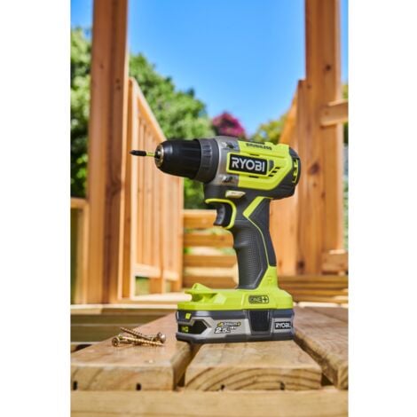 trapano avvitatore a batteria ryobi "r18dd5-0" 18v, solo corpo macchina