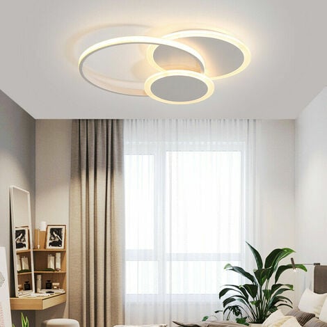 LAMPADARIO MODERNO LED PER CAMERA DA LETTO SOGGIORNO PLAFONIERA DA SOFFITTO 37W LUCE CALDA 3000K
