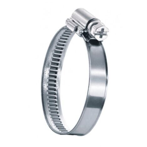 Schläfer 660304  8PZ-Fascette Stringitubo a Nastro Regolabile in Acciaio Inox Morsetto Stringi Tubo 16-25mm, Collare di Serraggio Vite Regolabile, Nastro Diametro 9mm.