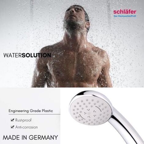 Schläfer 8193000  Manopola Doccia Grande G 1/2 pollici, Diametro 95mm, Soffione Doccia Cromato 3 Modalità Spray, Doccetta Universale Hamburg Soffione Multigetto 3-getti Massaggio, Vaporizzatore.