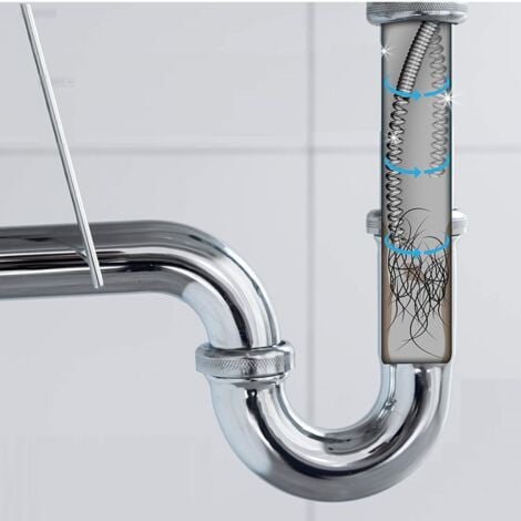 Schläfer 323302  Sturalavandini e Scarichi, Sonda Sturatubi a Spirale per Pulizia Scarichi Otturati di Lavandini, Lavelli, Vasche, Docce e Wc, Lunghezza 5mt, Diametro 9mm
