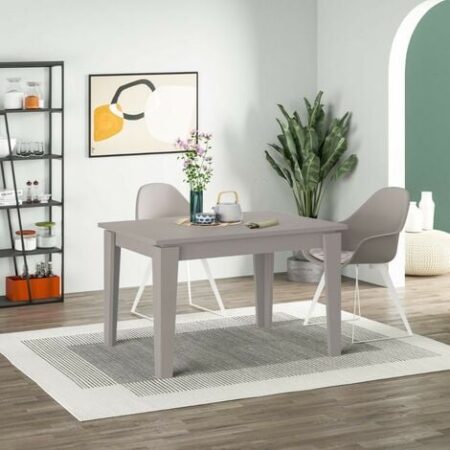 Tavolo allungabile Megaron 120x80 cm colore tortora light mocha