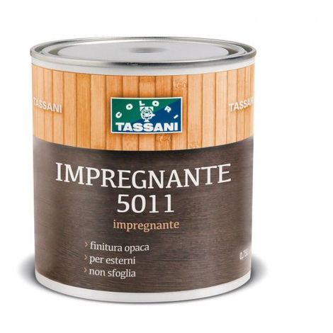 IMPREGNANTE PROTETTIVO PER LEGNO TRASPARENTE OPACO ESTERNI 0,75 LT. 5011 TASSANI
